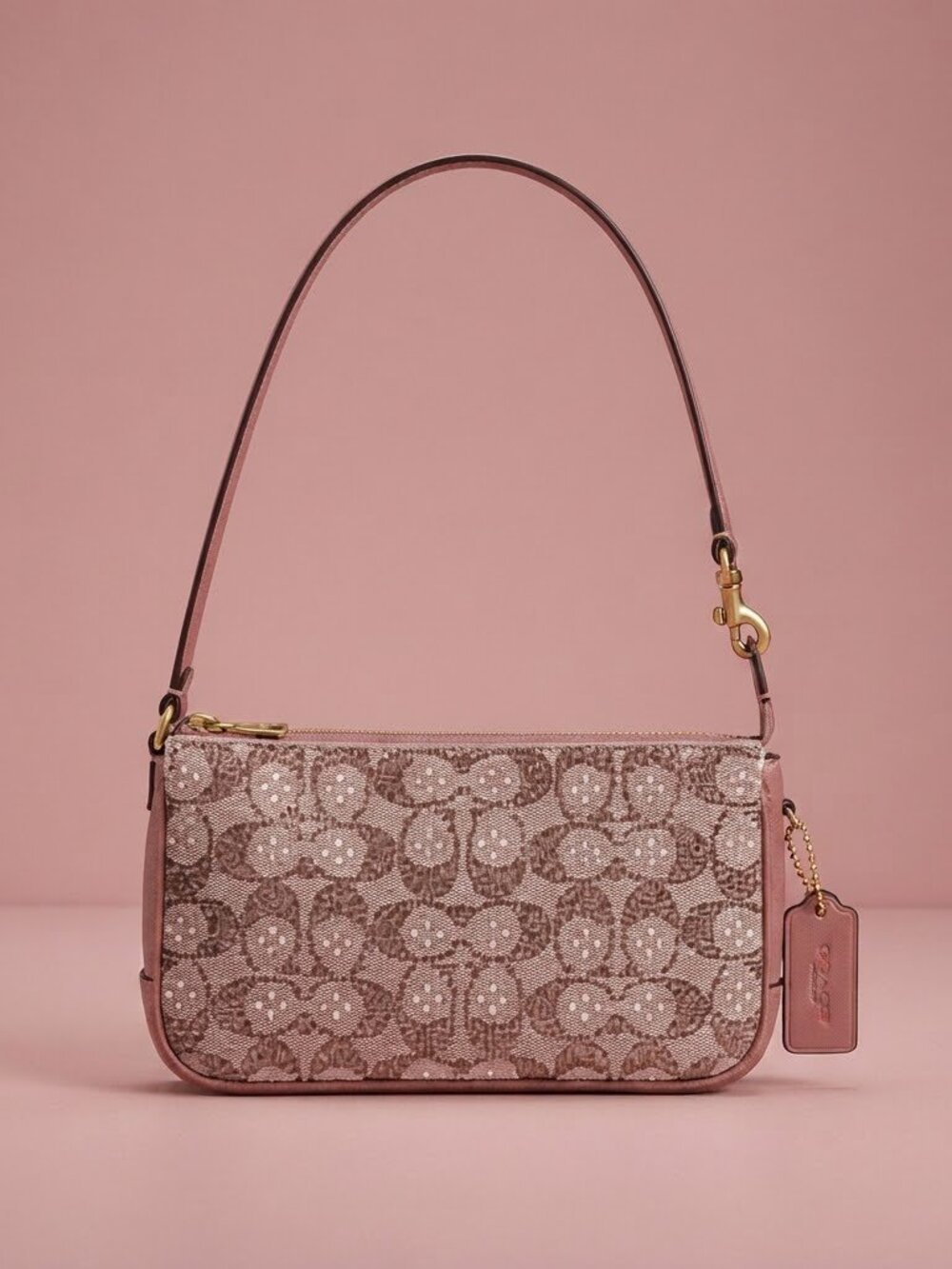NWT Coach Crystal Signature Jacquard Plaza Bag